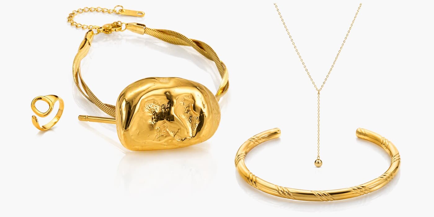 Office Minimalist Gold Set
