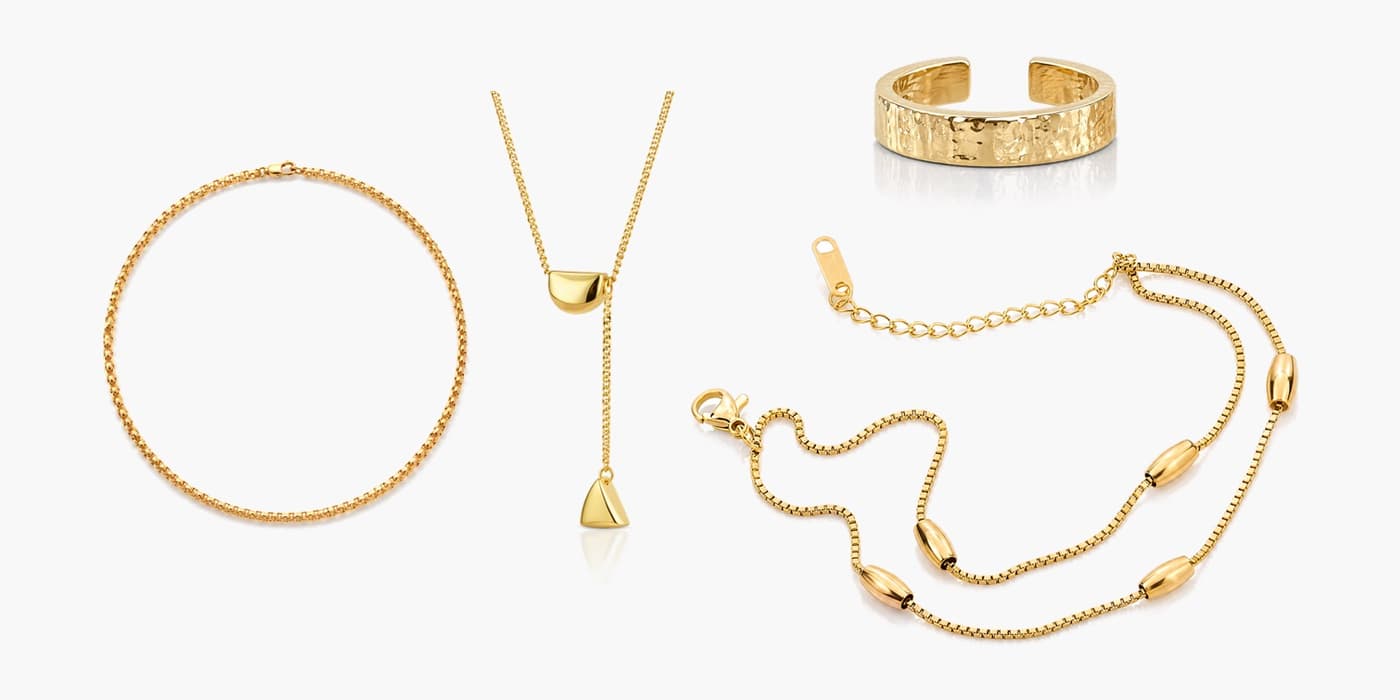 Gold Minimalist Jewelry Stack