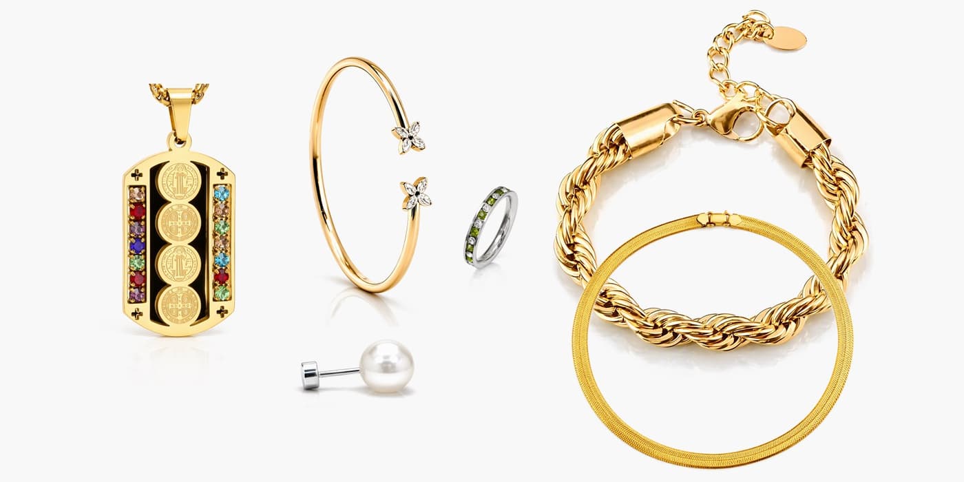 Classic Silver Jewelry Layered Set