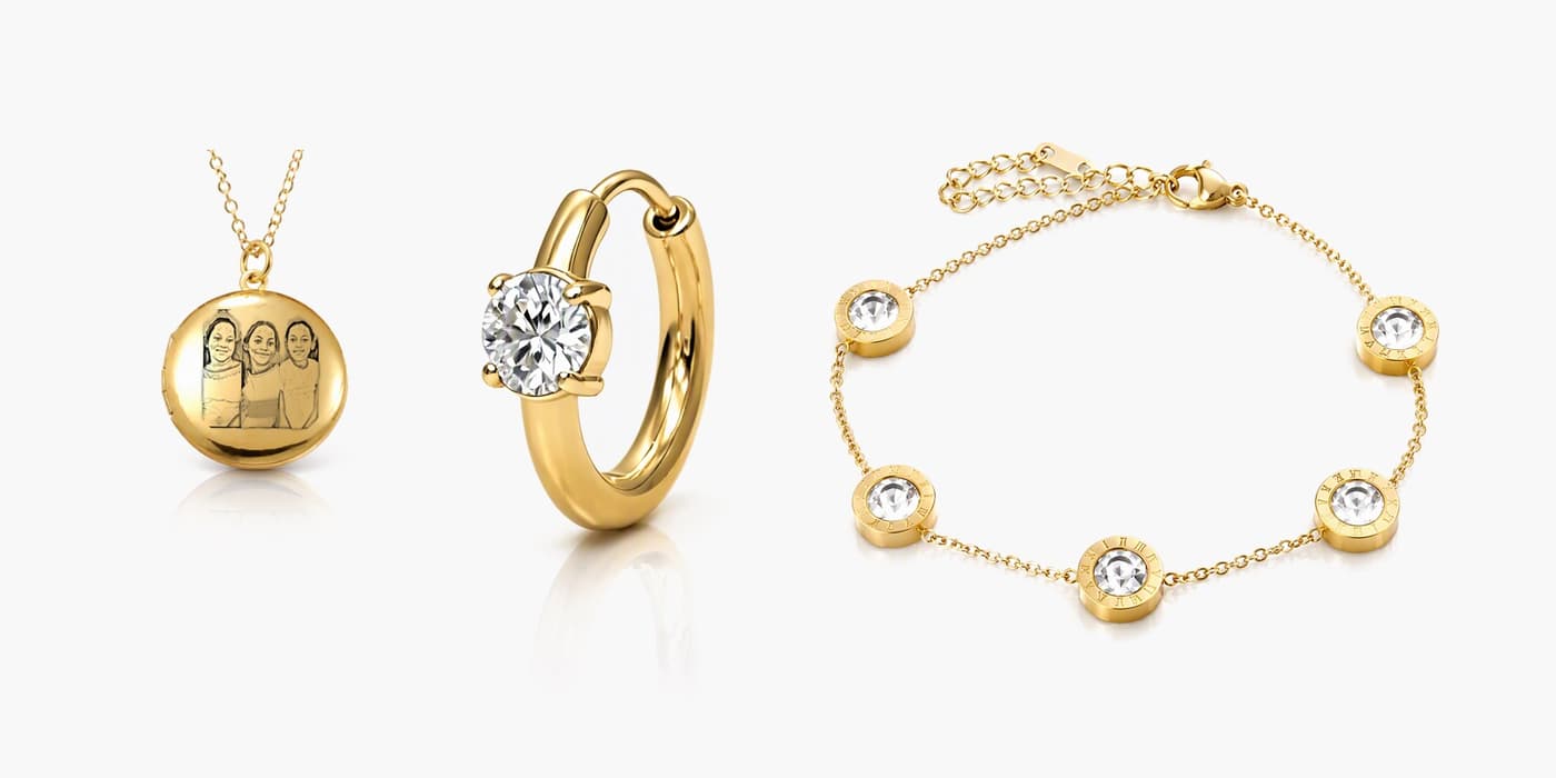 Holiday Gold Circle Trio