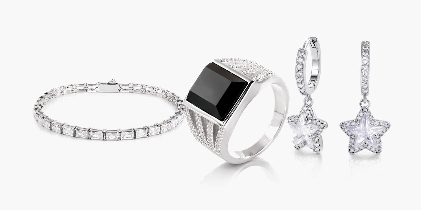 Silver Night Statement Set