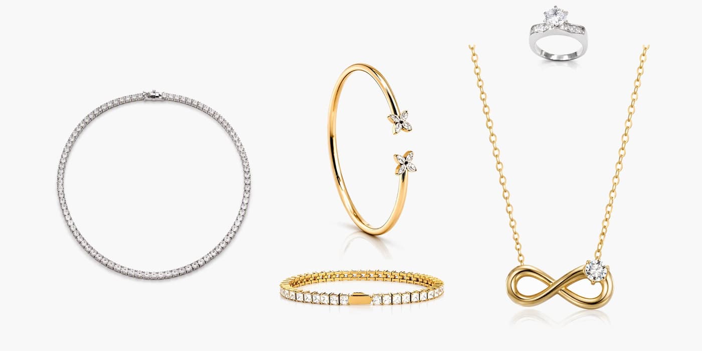 Silver Classic Jewelry Layering Set