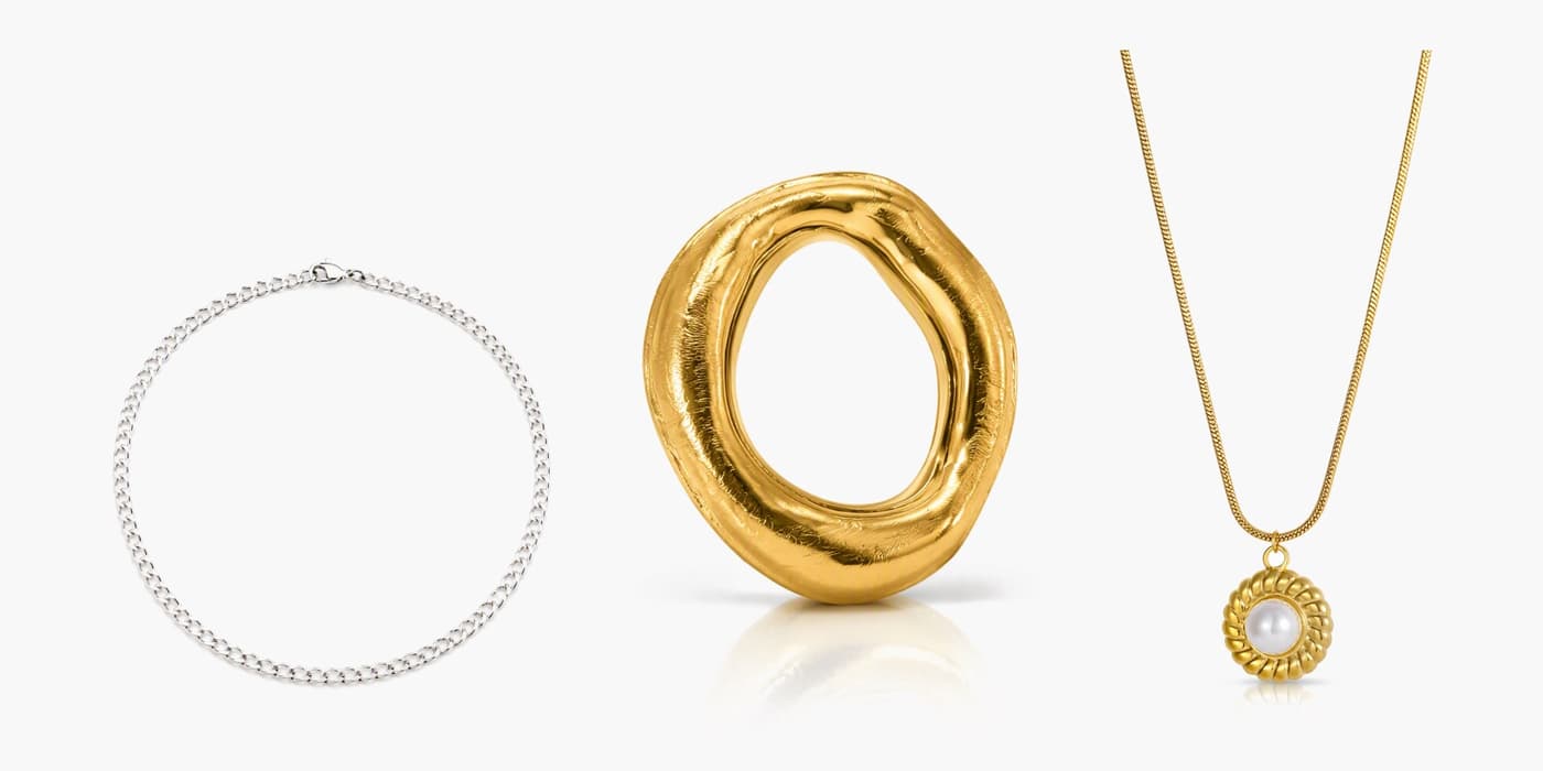 Minimalist Silver Necklace & Ring Set