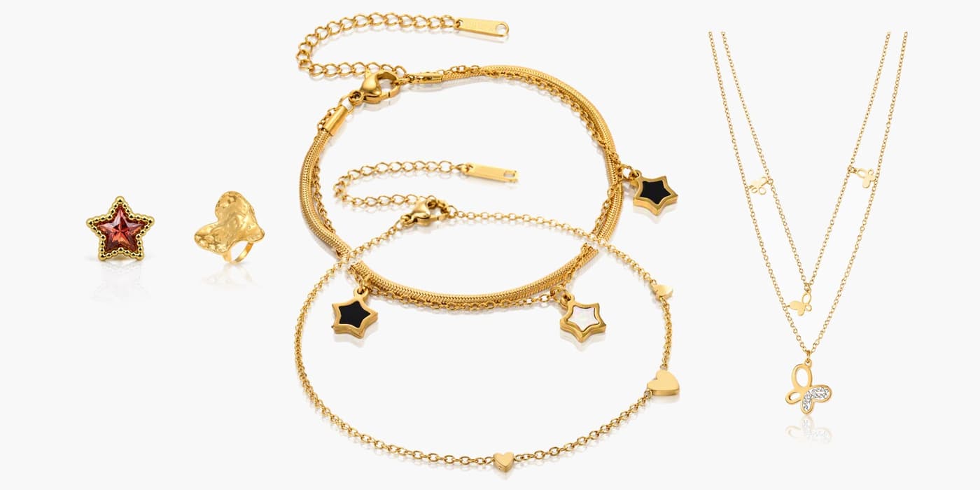 Everyday Gold Layered Charm Set