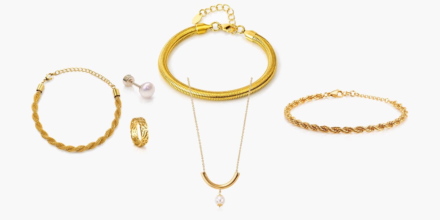 Gold Jewelry Stack