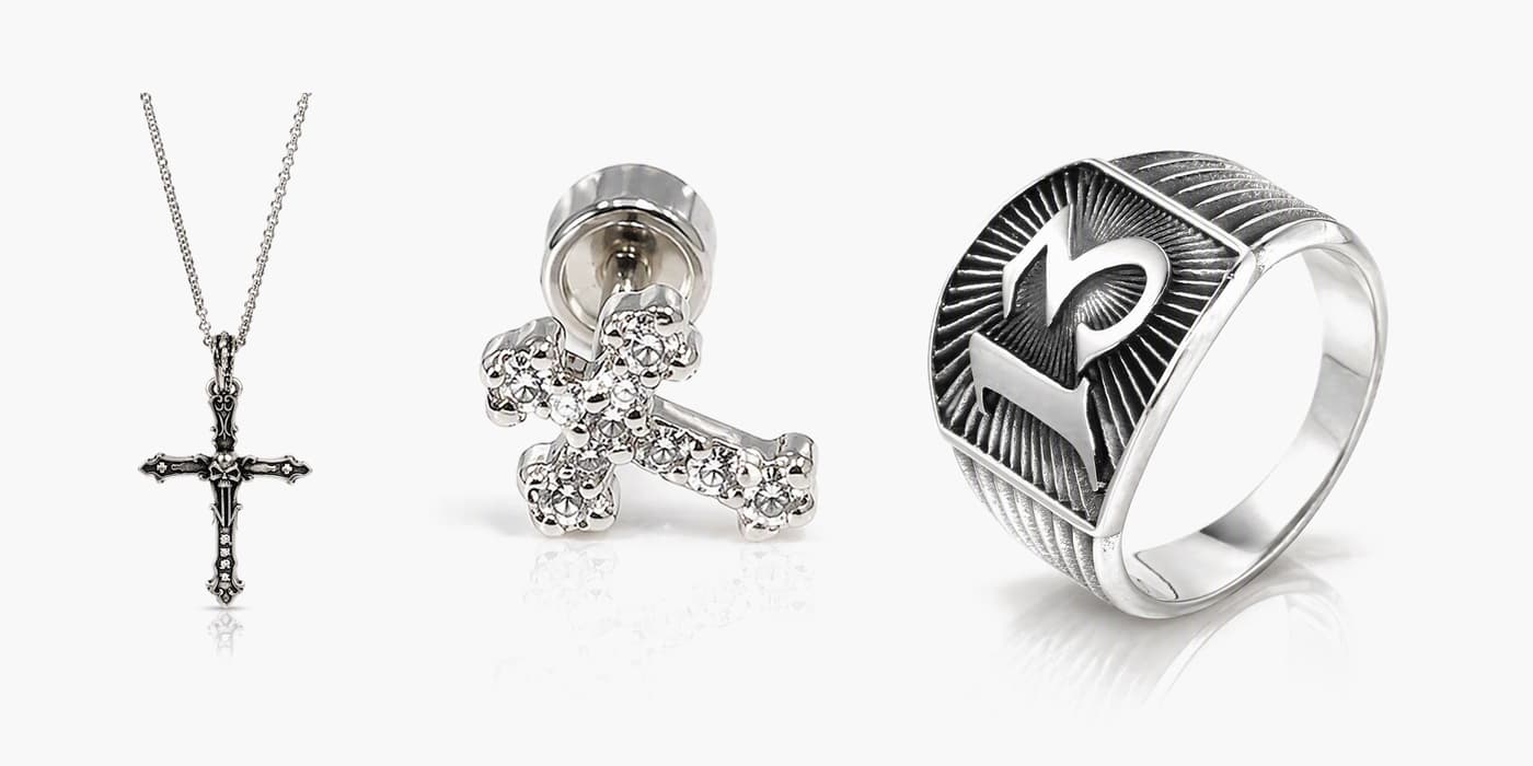 Edgy Silver Night Set