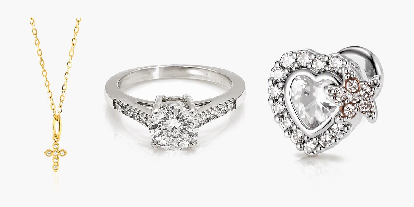 Silver Heart Date Night Set