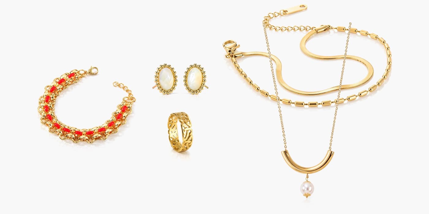 Gold Jewelry Stack