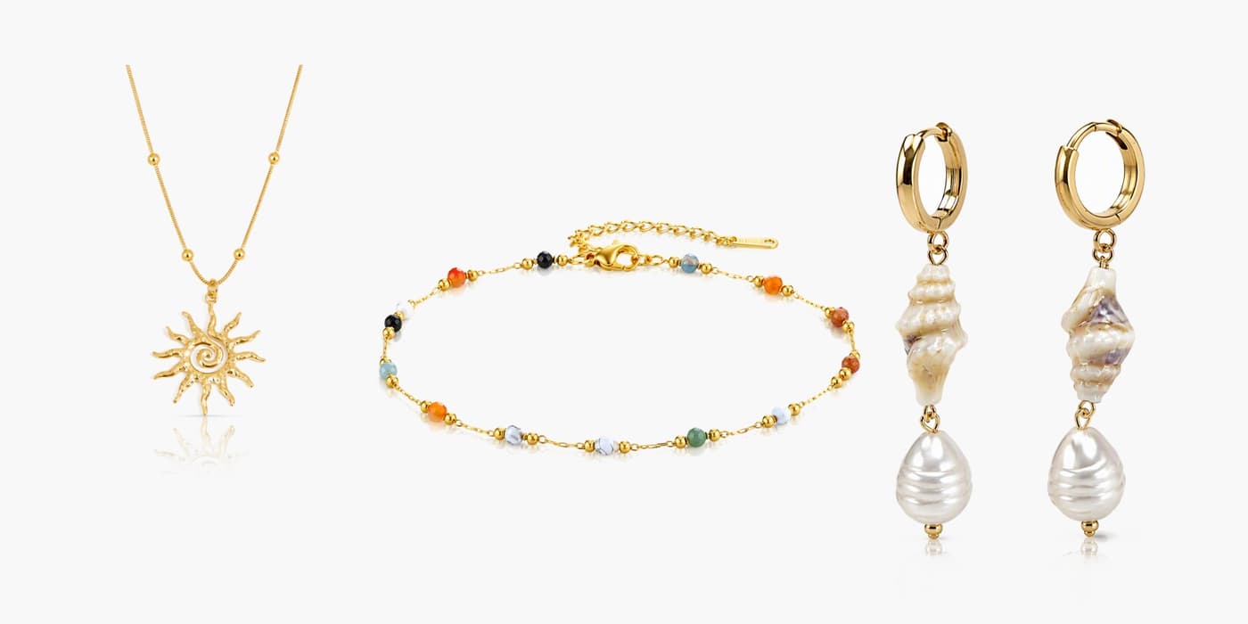 Gold Boho Jewelry Set