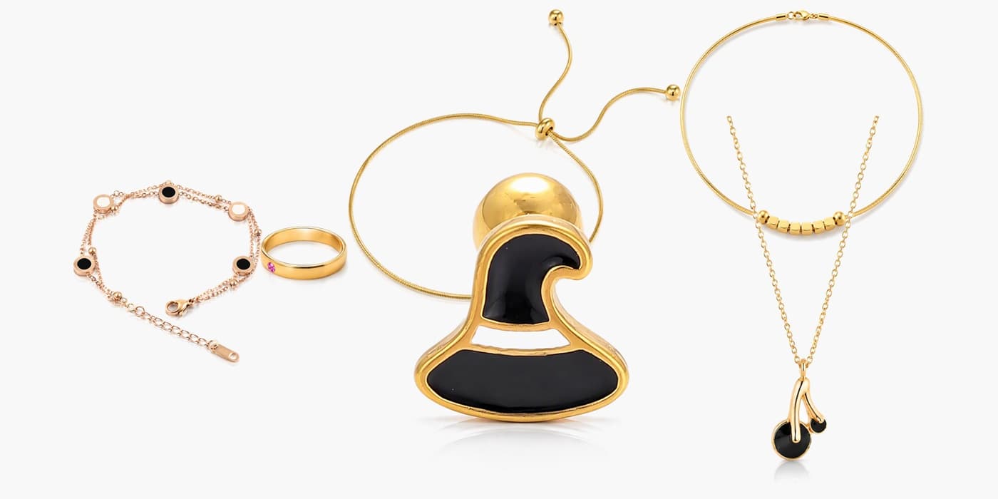 Gold Minimalist Jewelry Layered Set