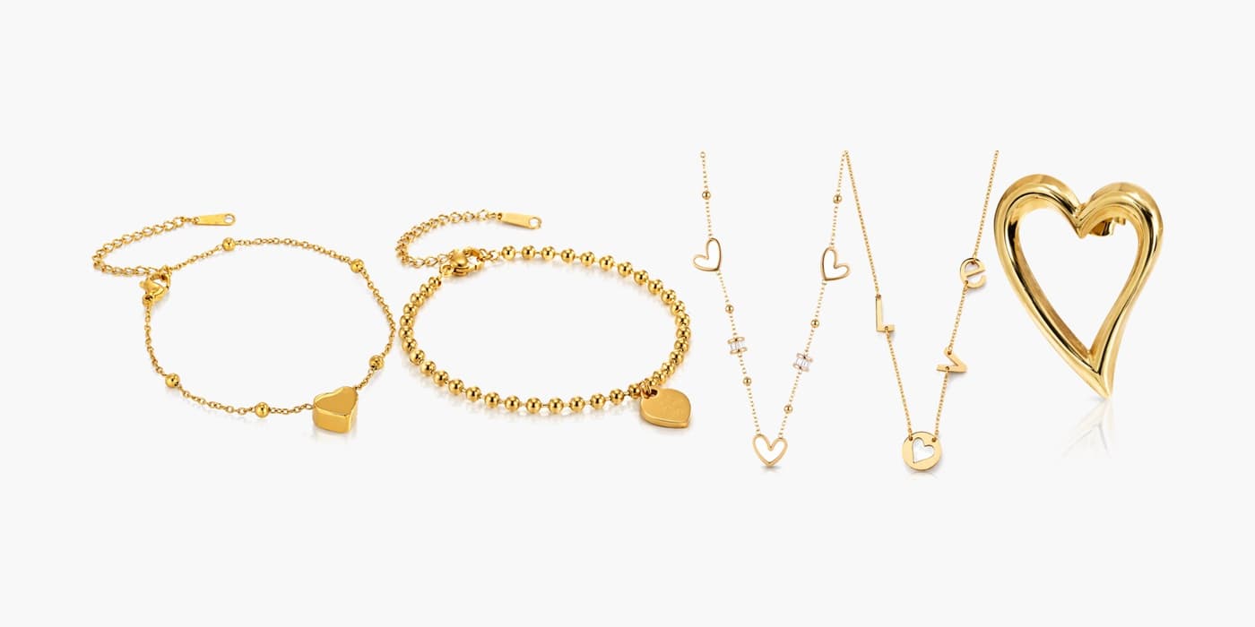 Gold Minimalist Bar Jewelry Set
