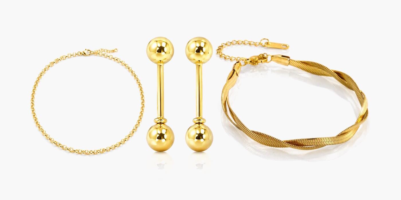 Office Minimalist Gold Trio