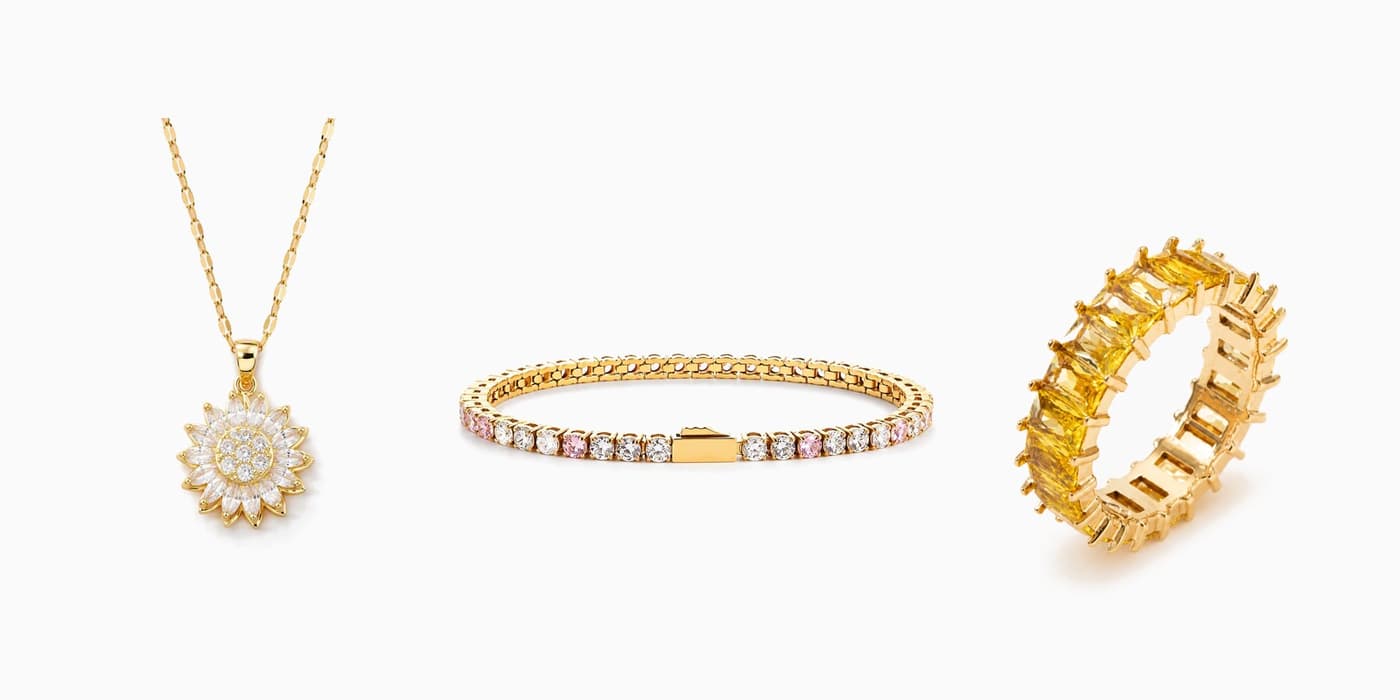 Warm Gold Party Trio