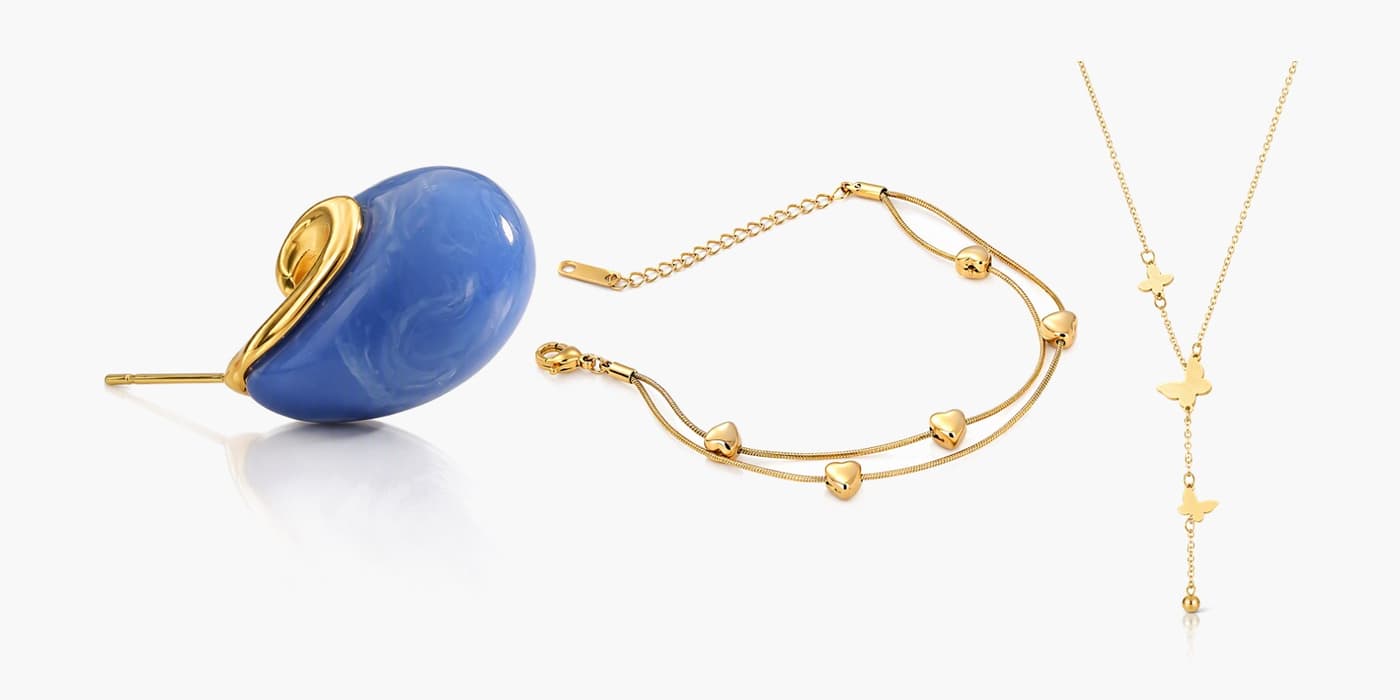 Gold Minimalist Jewelry Layered Set