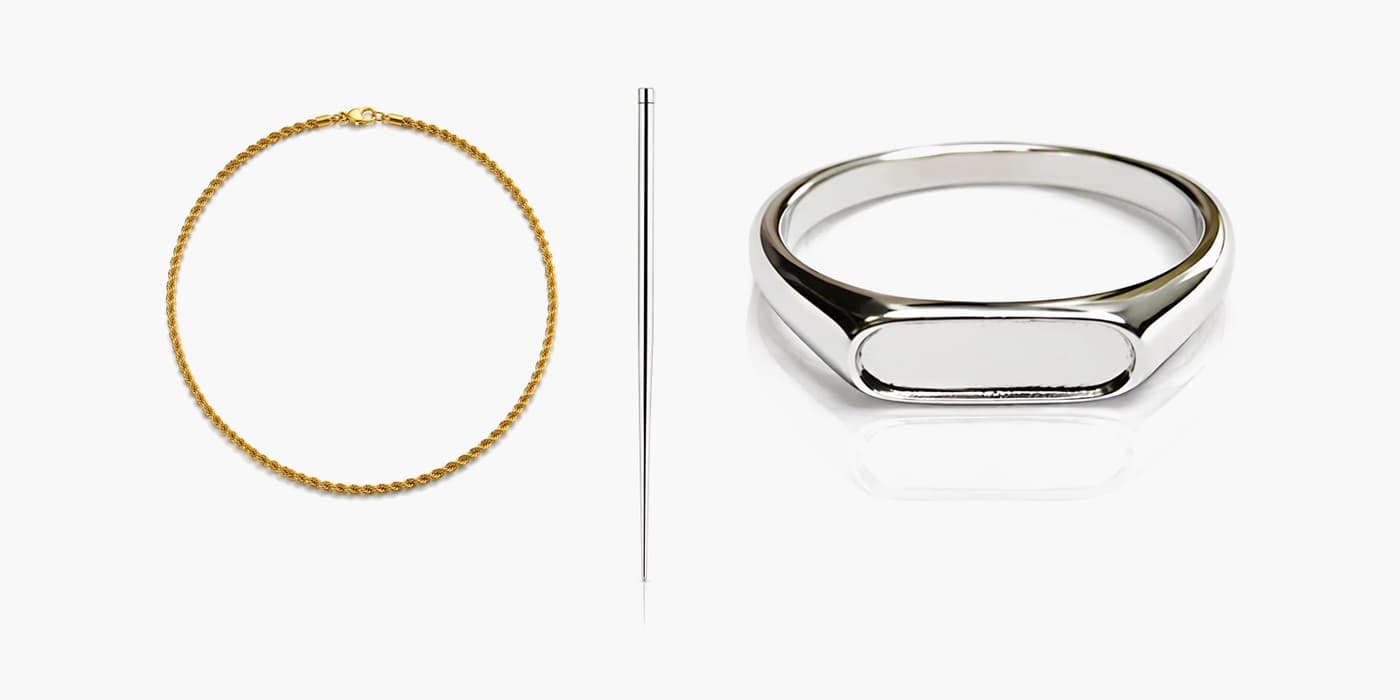 Silver Minimalist Jewelry Stack