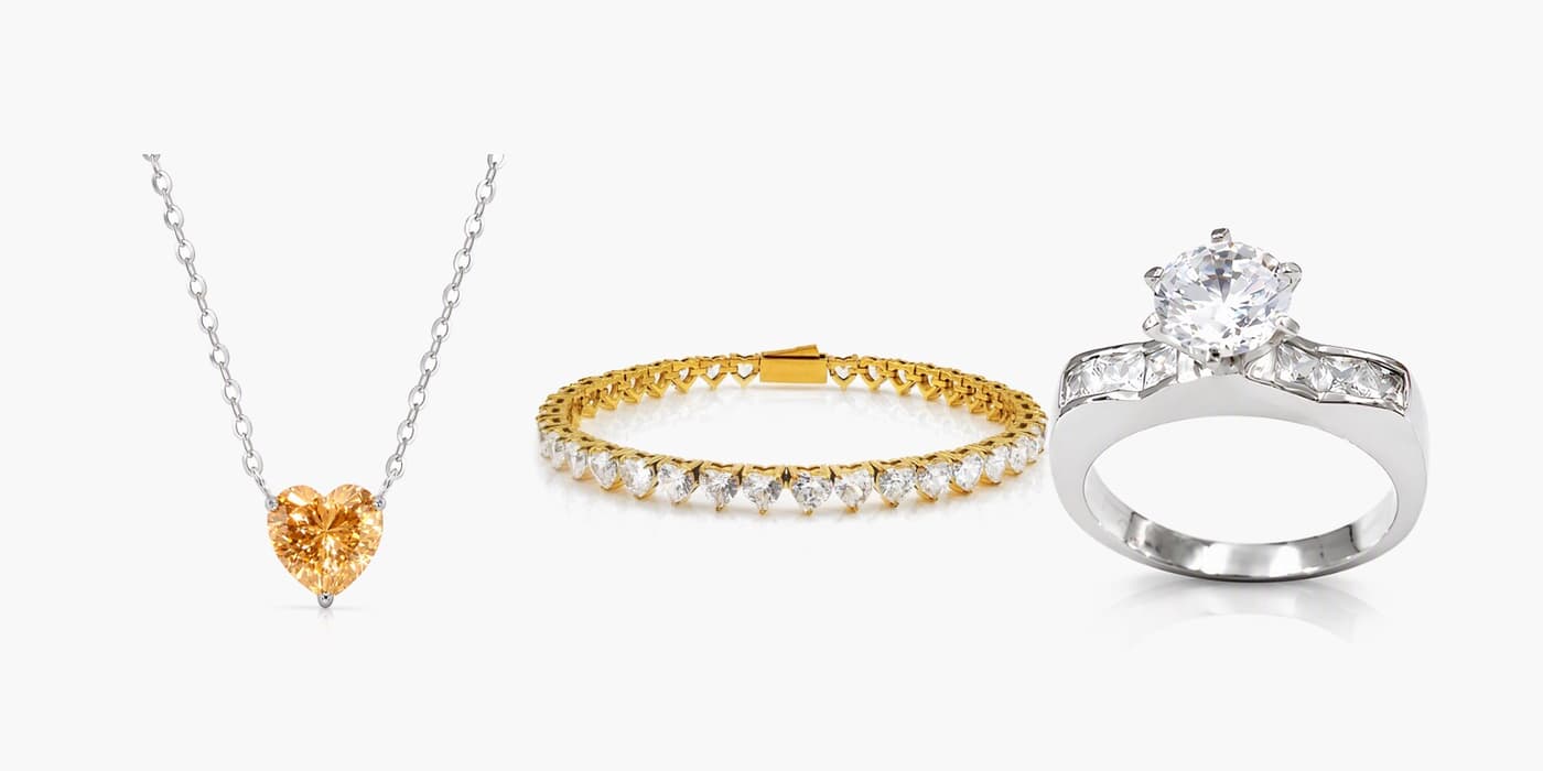 Silver Heart Date Night Set