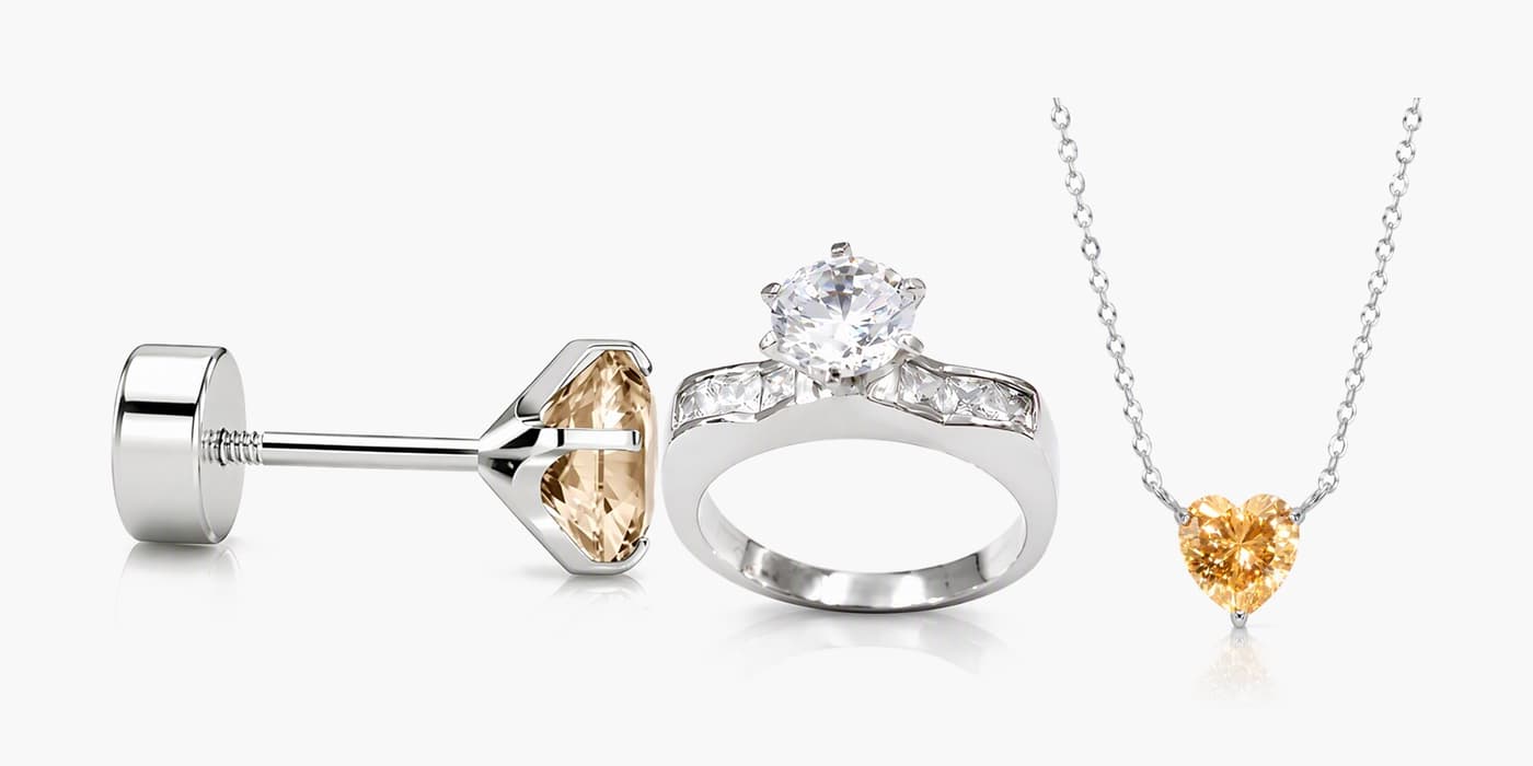 Silver Classic Jewelry Set