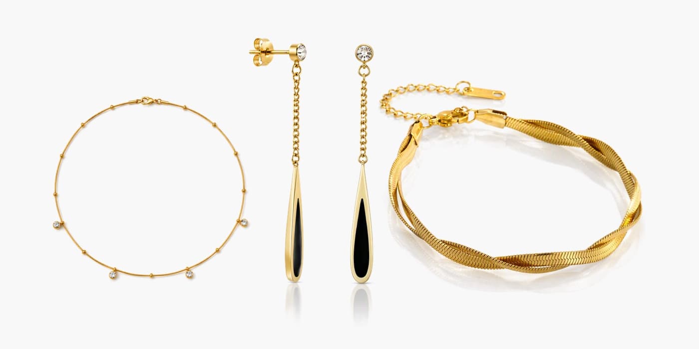 Office Gold Teardrop Trio