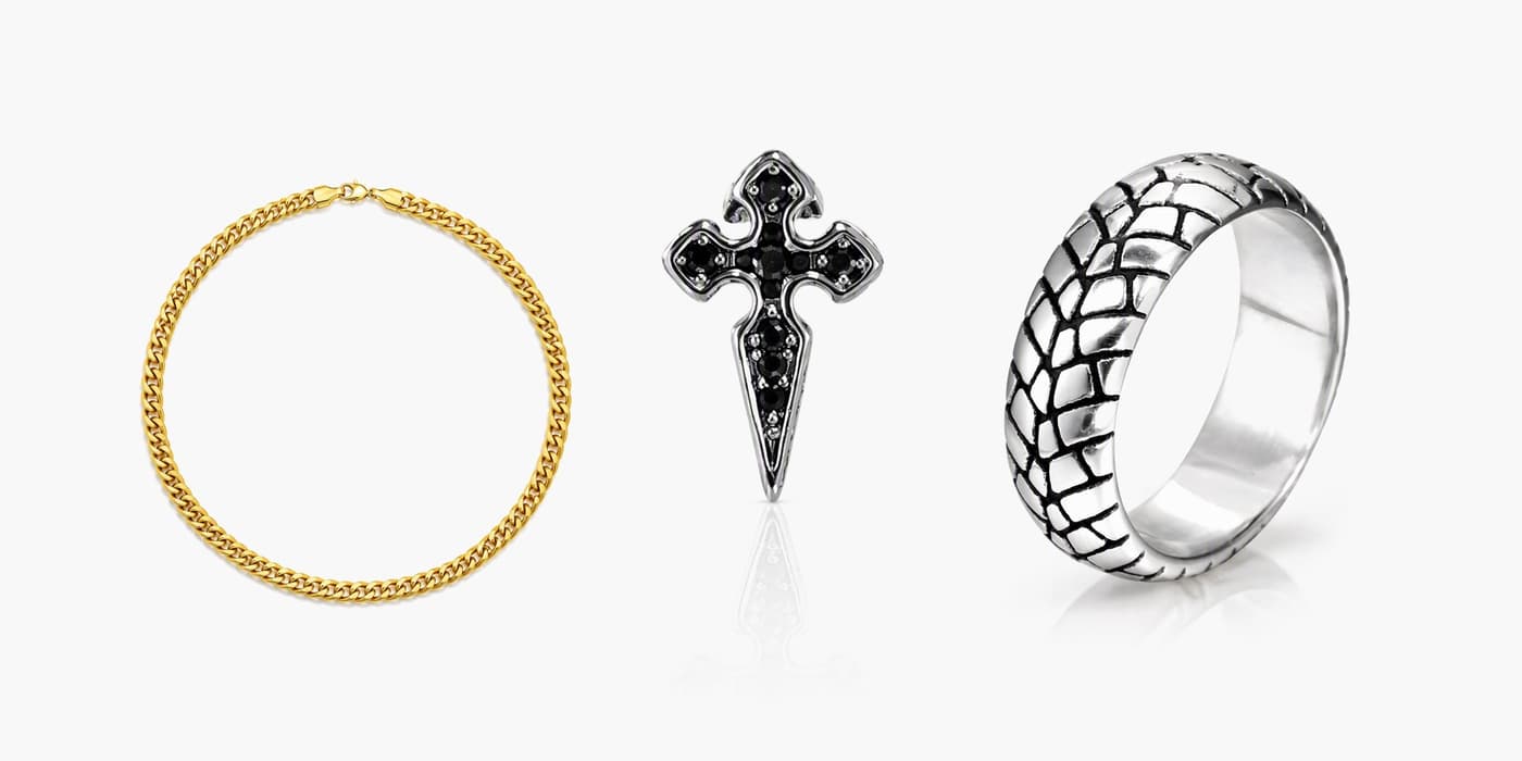 Edgy Silver Night Set