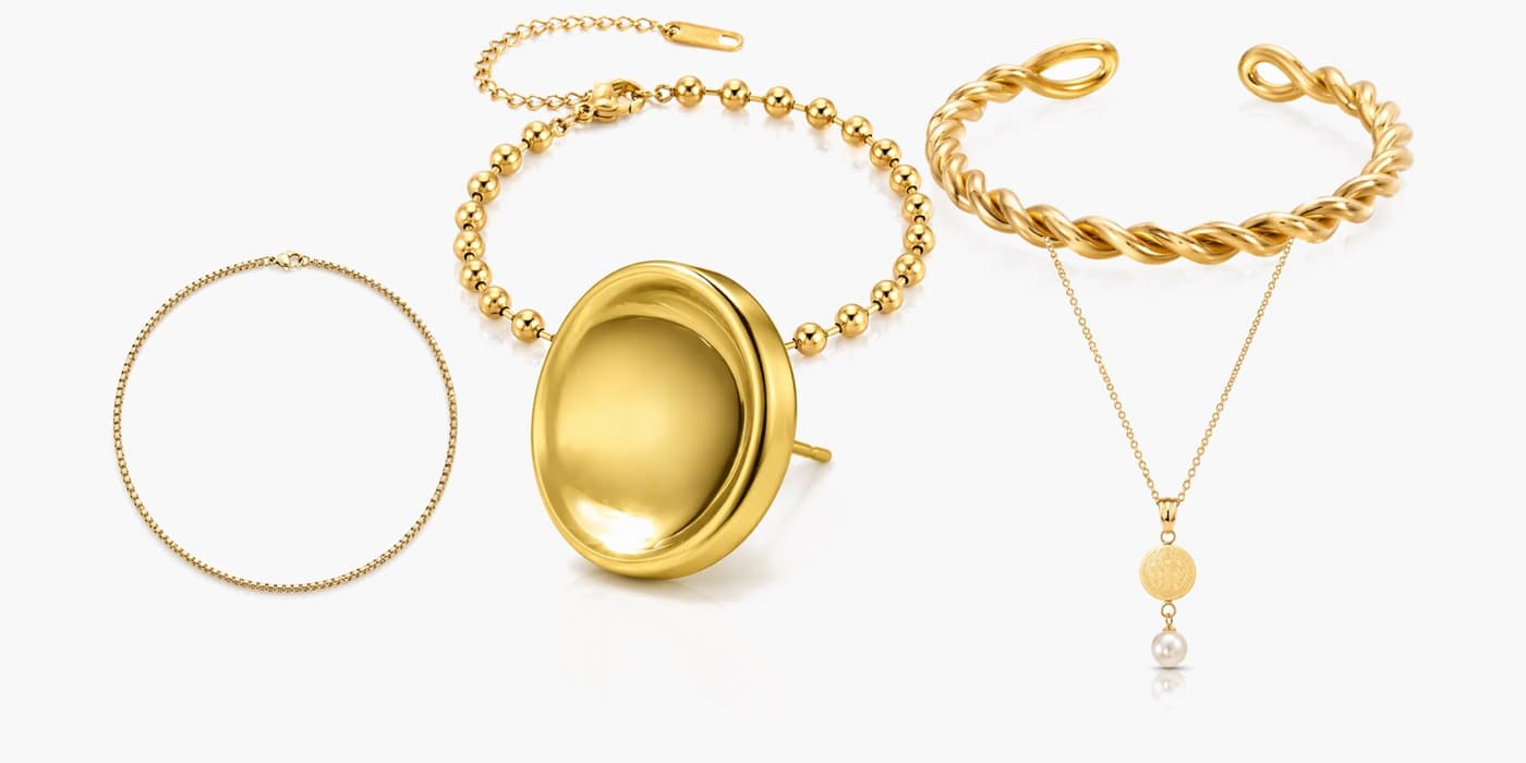 Gold Classic Jewelry Stack