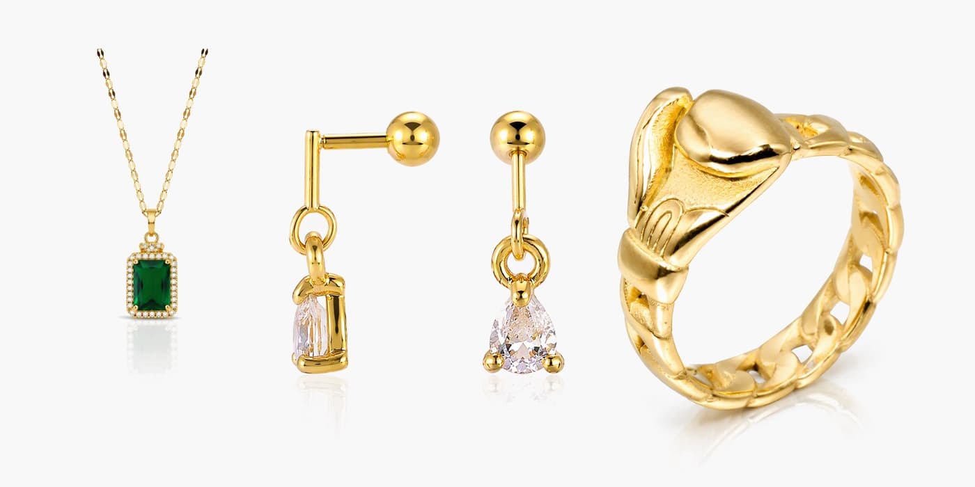 Gold Glam Night Set