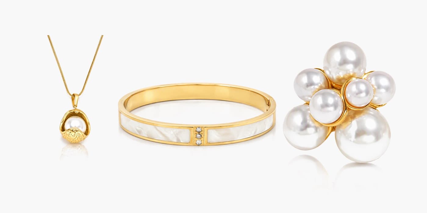 Gold Classic Jewelry Set