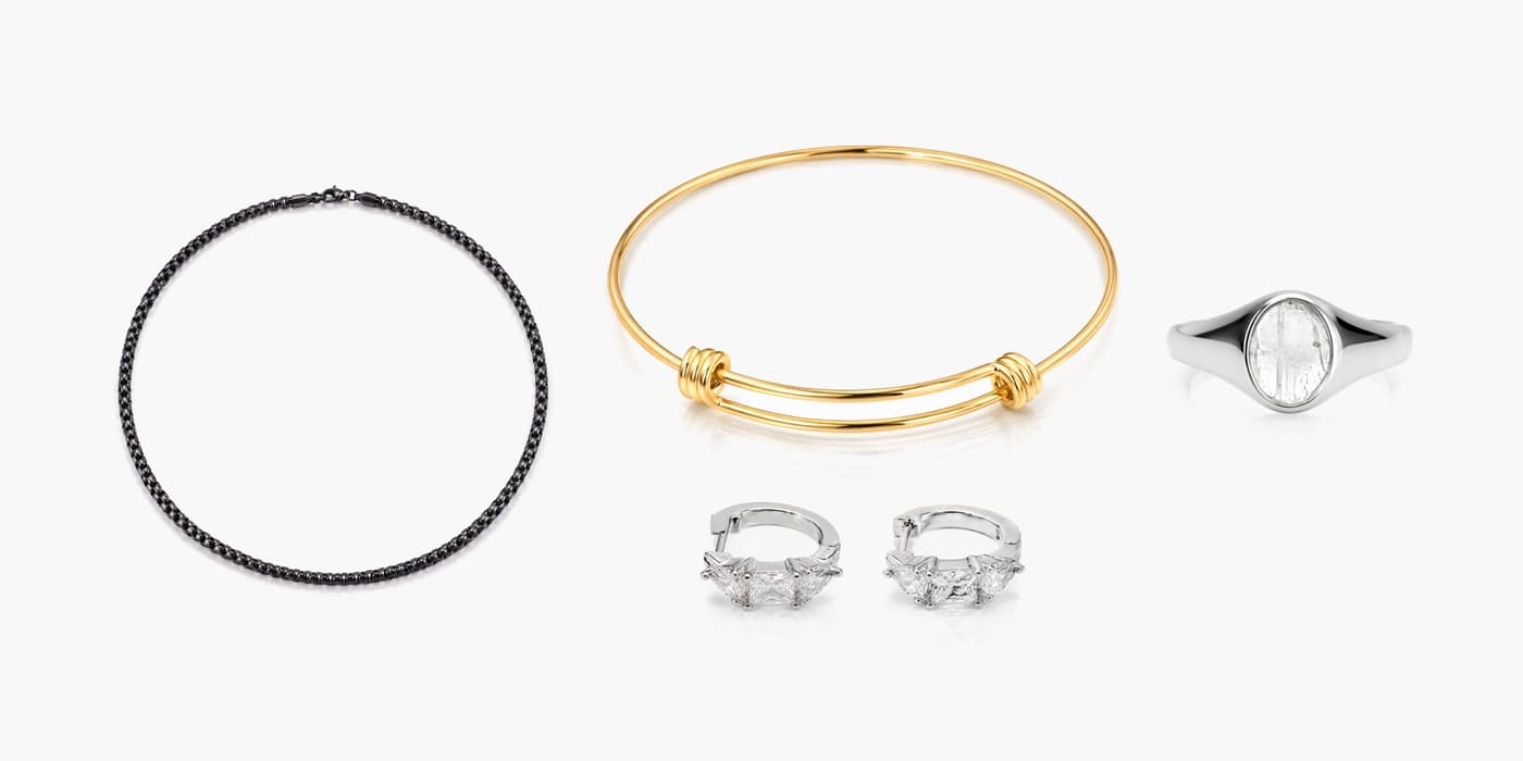 Silver Minimalist Jewelry Stack