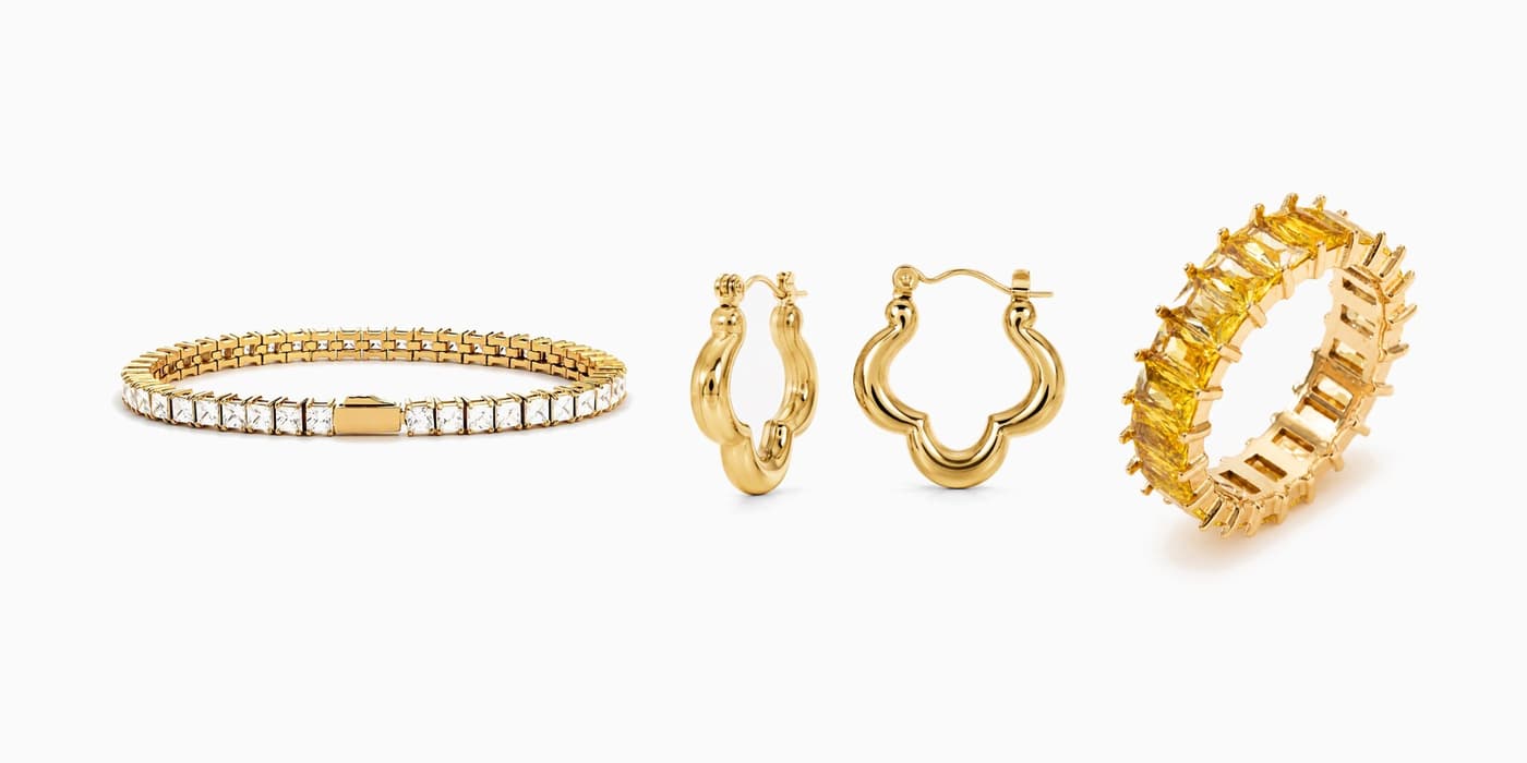 Warm Gold Party Trio