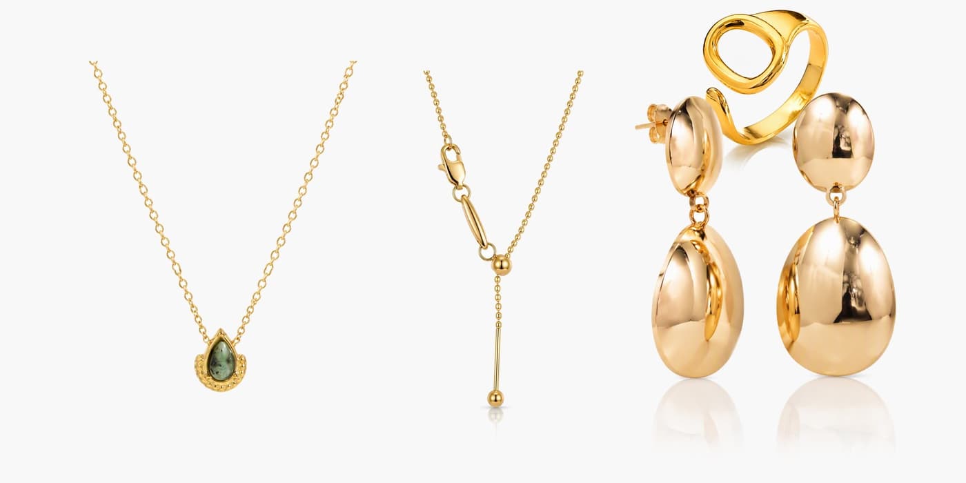Gold Minimalist Jewelry Set
