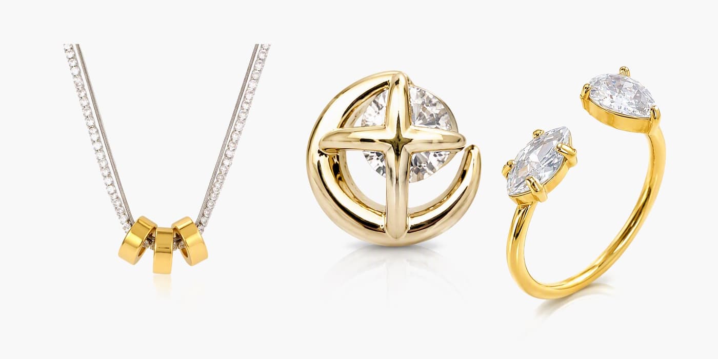Minimalist Gold Star Jewelry Layered Set