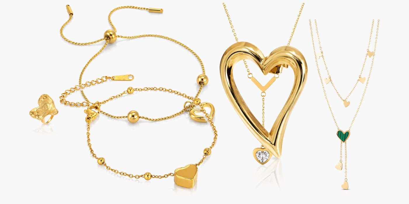 Gold Jewelry Gift Set