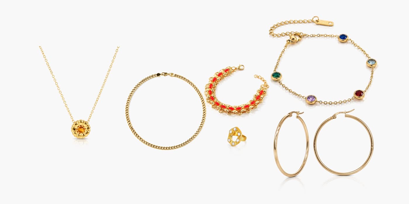 Gold Jewelry Stack