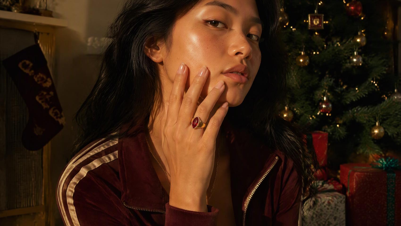 Chunky Single Stone Ring