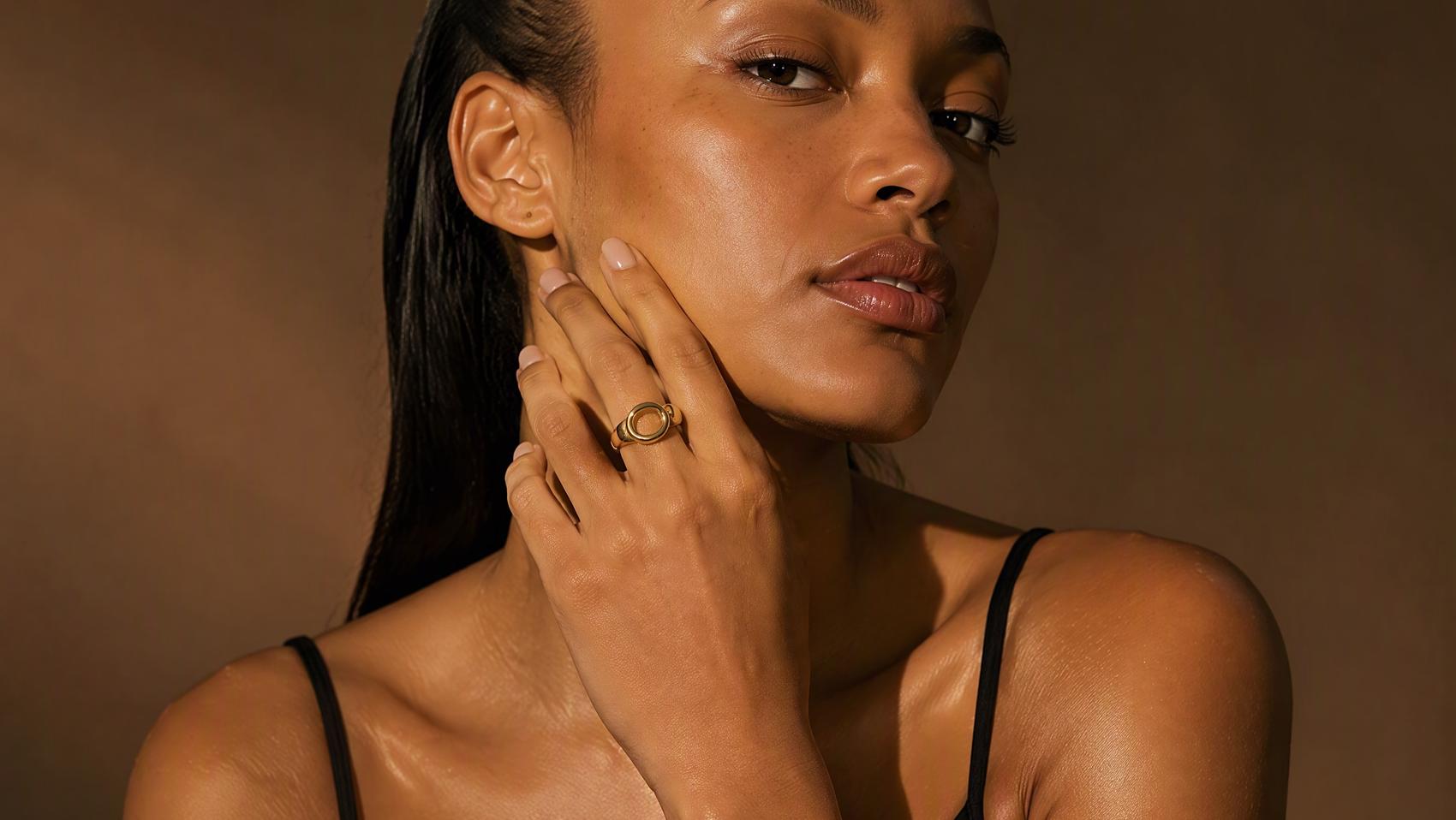 Minimalist Oval Open Ring