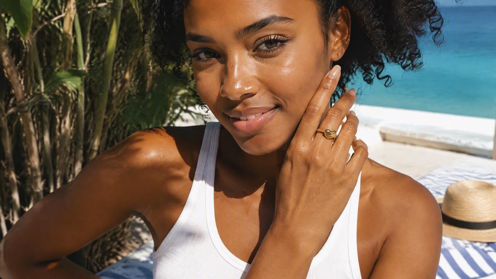 Cute Heart Open Cuff Ring