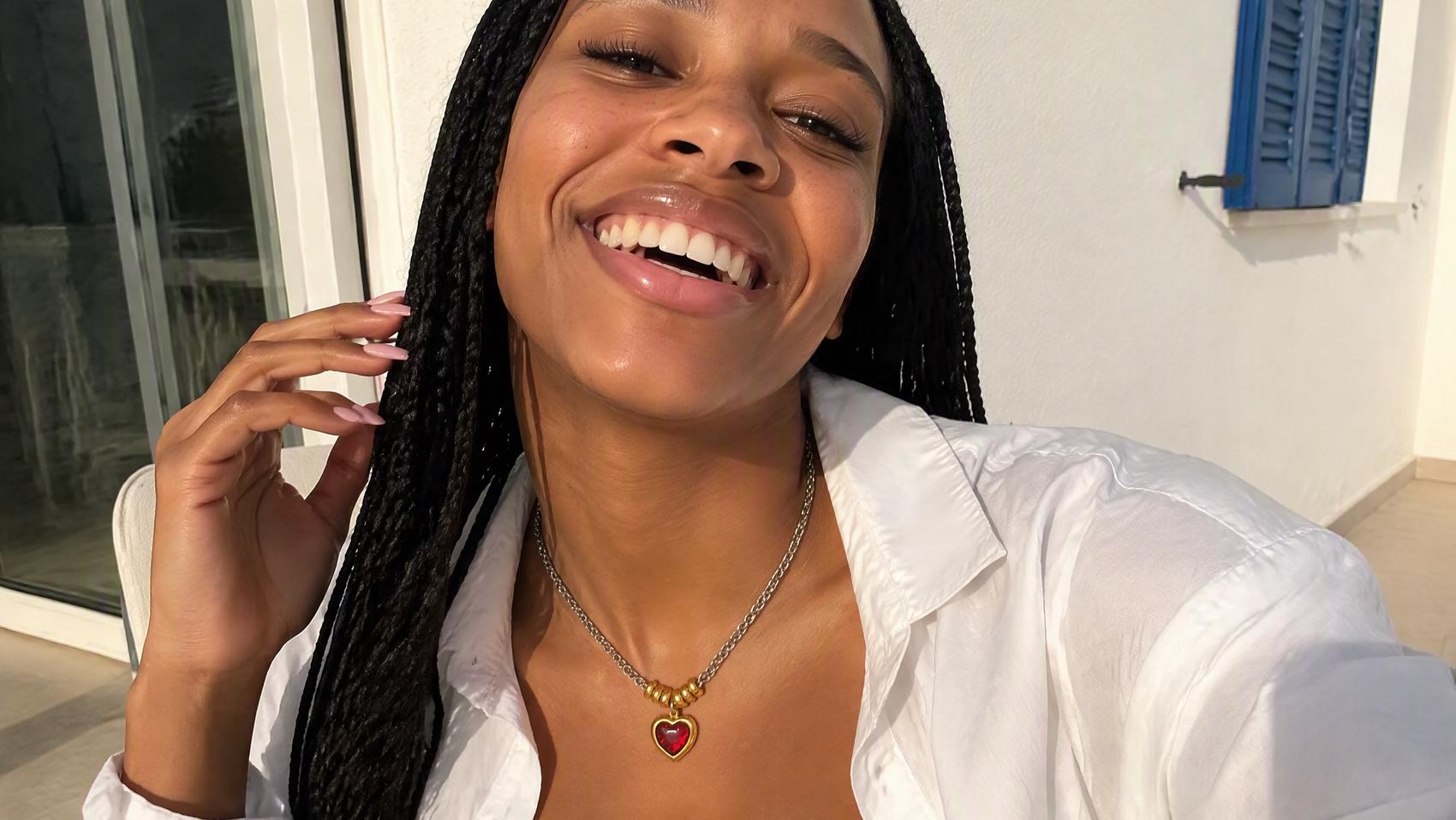 Trendy Heart Charm Necklace