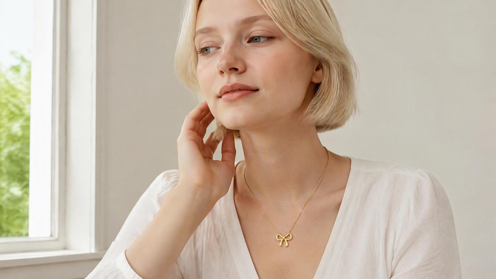 Dainty Bow Knot Necklace