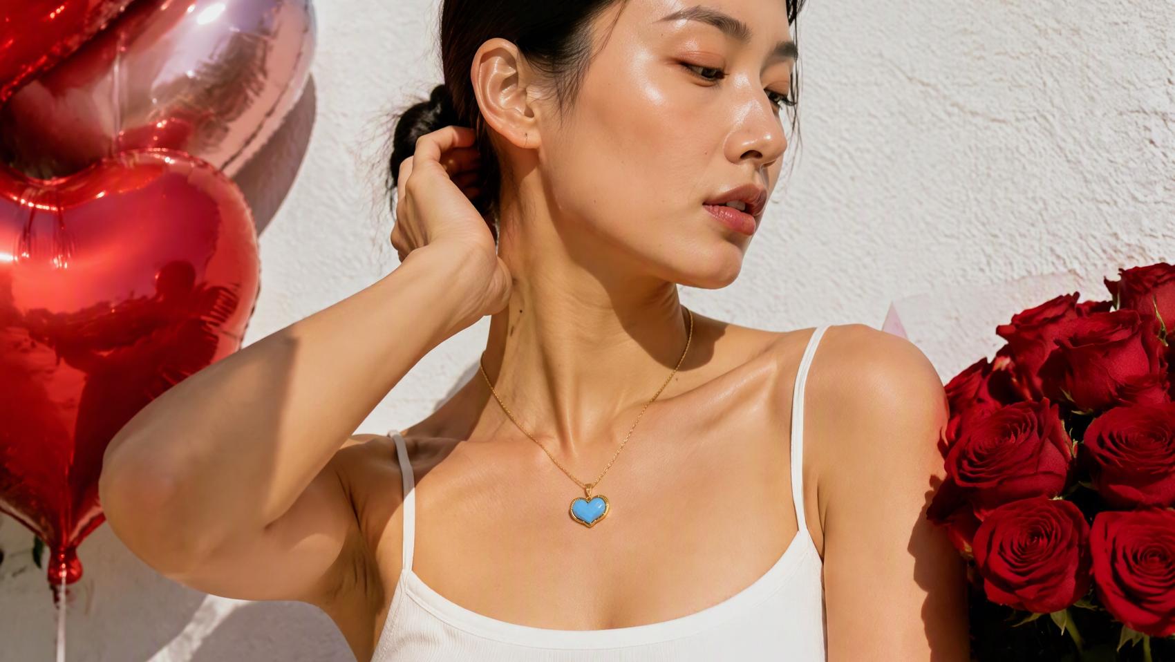 Cute Heart Pendant Necklace