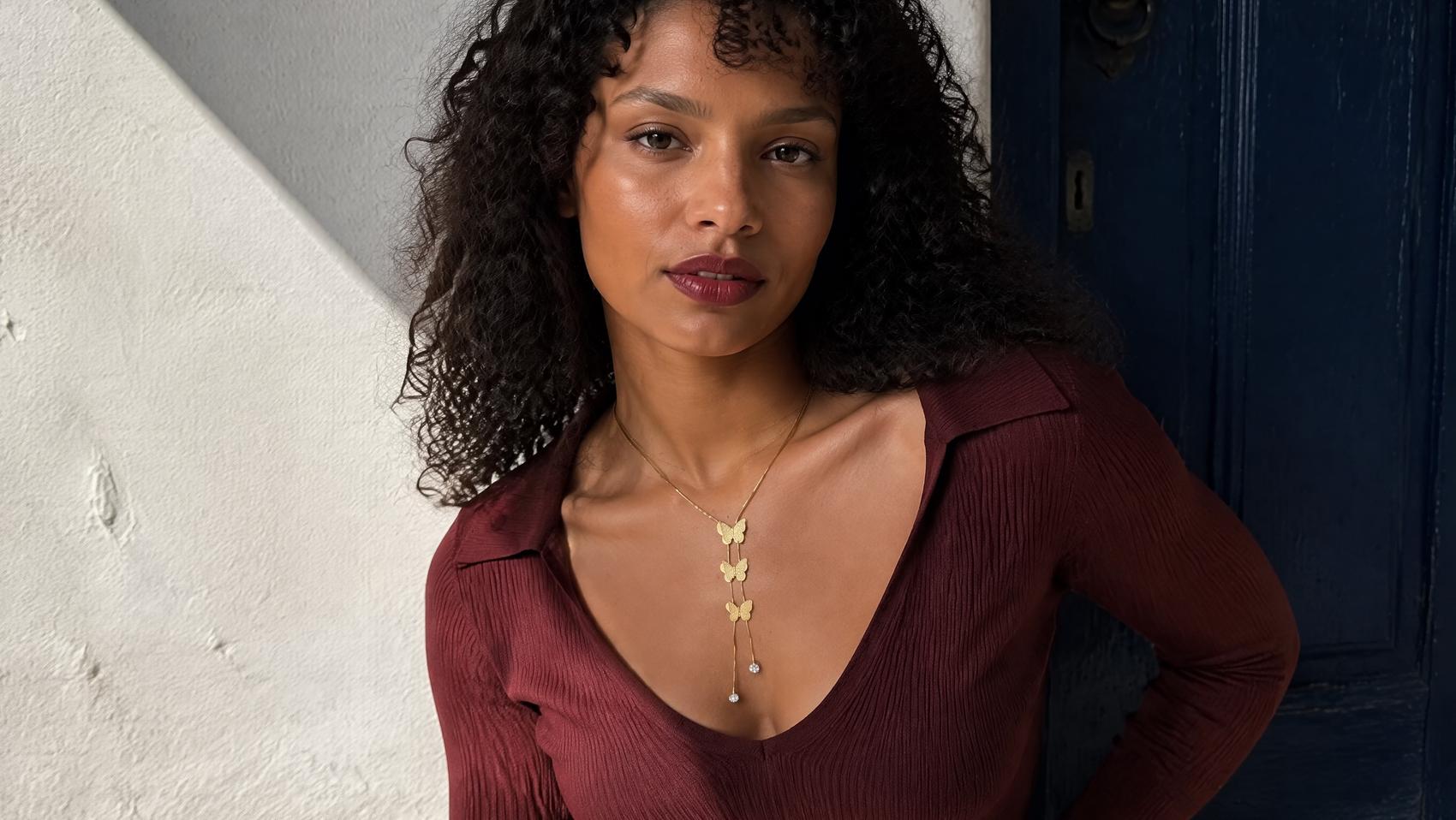 Dainty Butterfly Charm Necklace