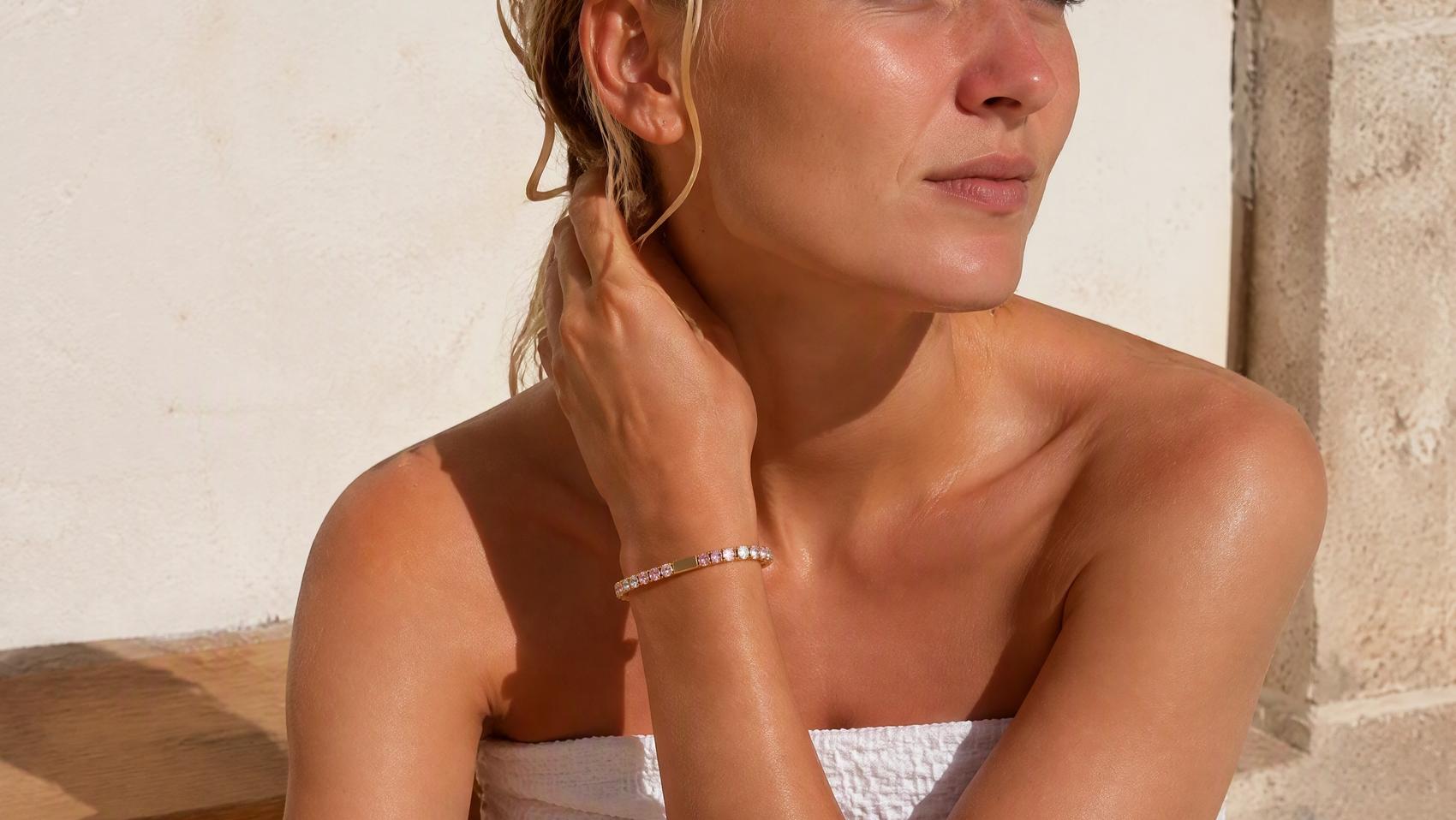 Elegant Alternating Stone Tennis Bracelet