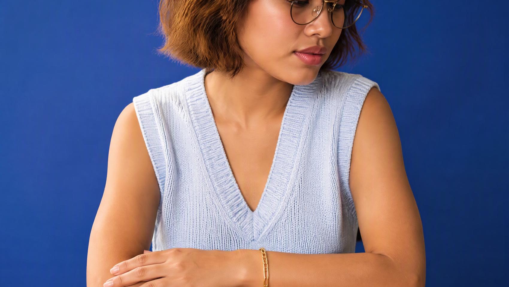 Chunky Interlocking Link Bracelet