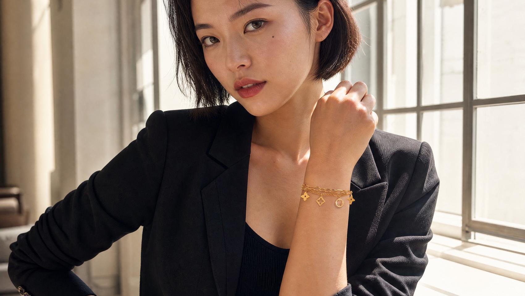 Trendy Geometric Charm Bracelet