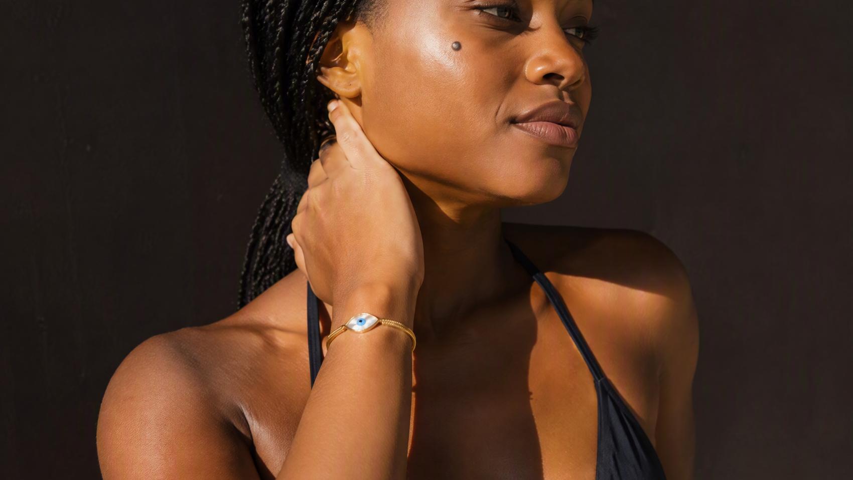 Evil Eye Snake Chain Bracelet
