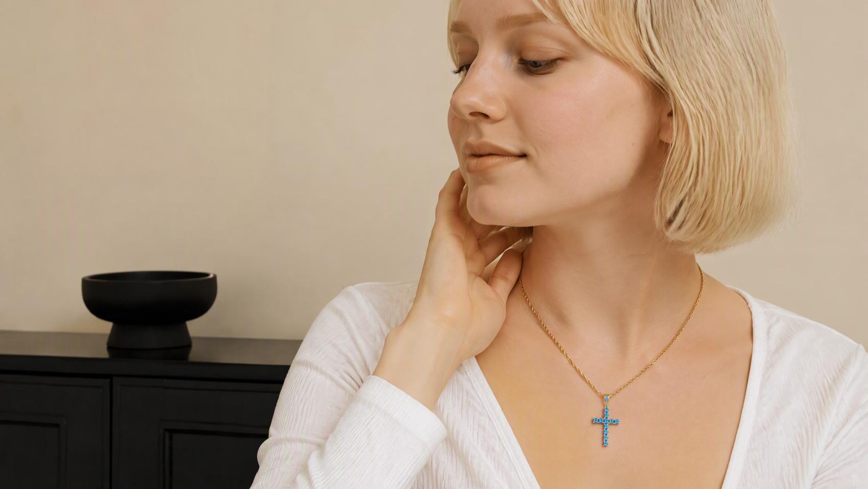 Trendy Cross Pendant Necklace