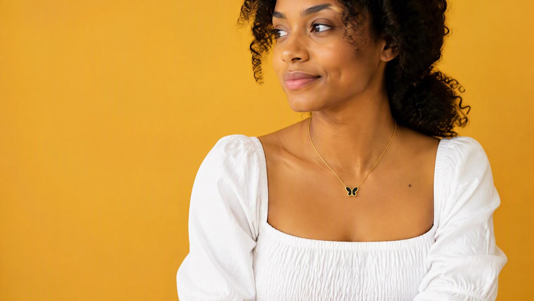 Dainty Butterfly Pendant Necklace