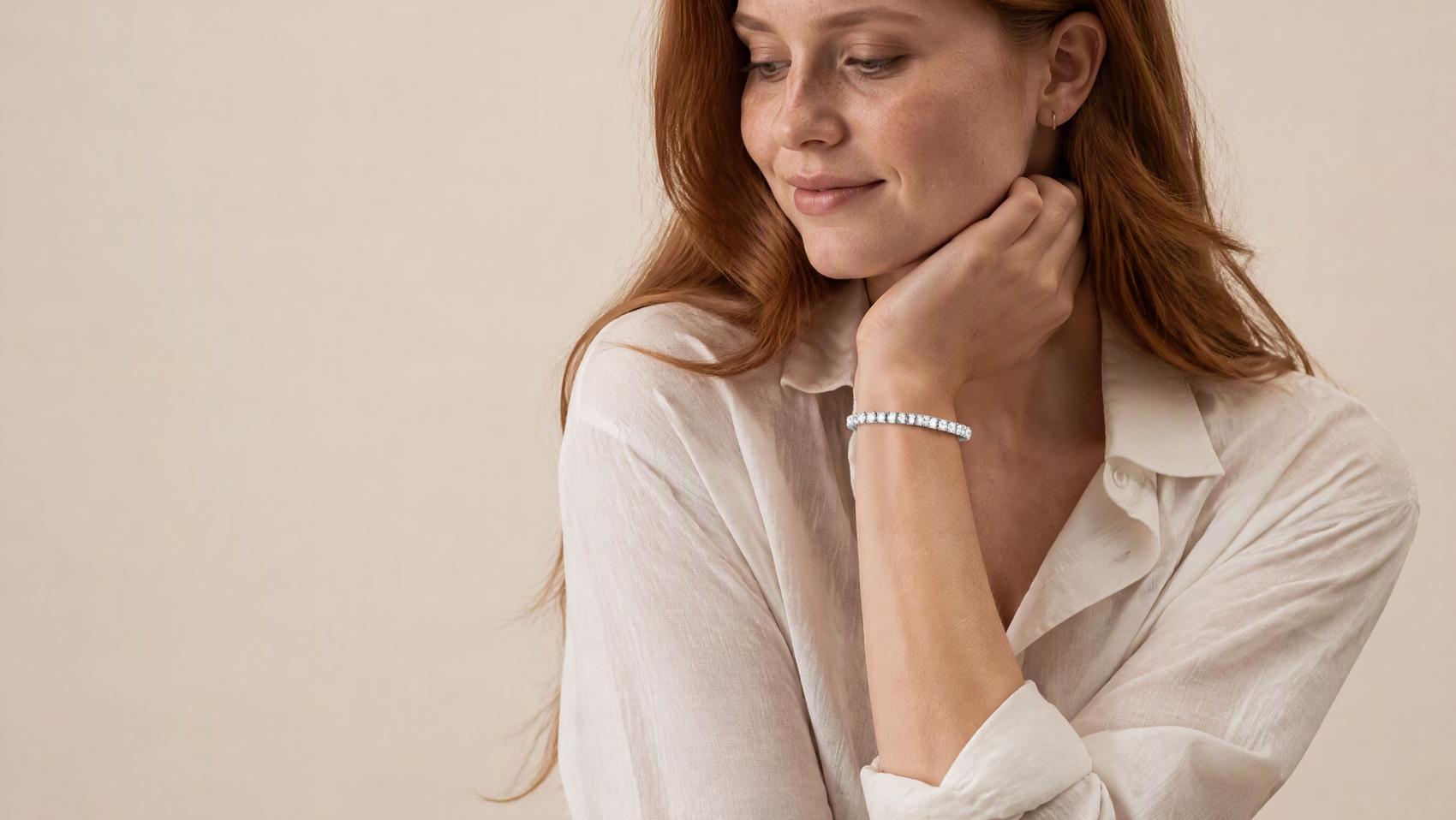 Elegant Square Stone Tennis Bracelet