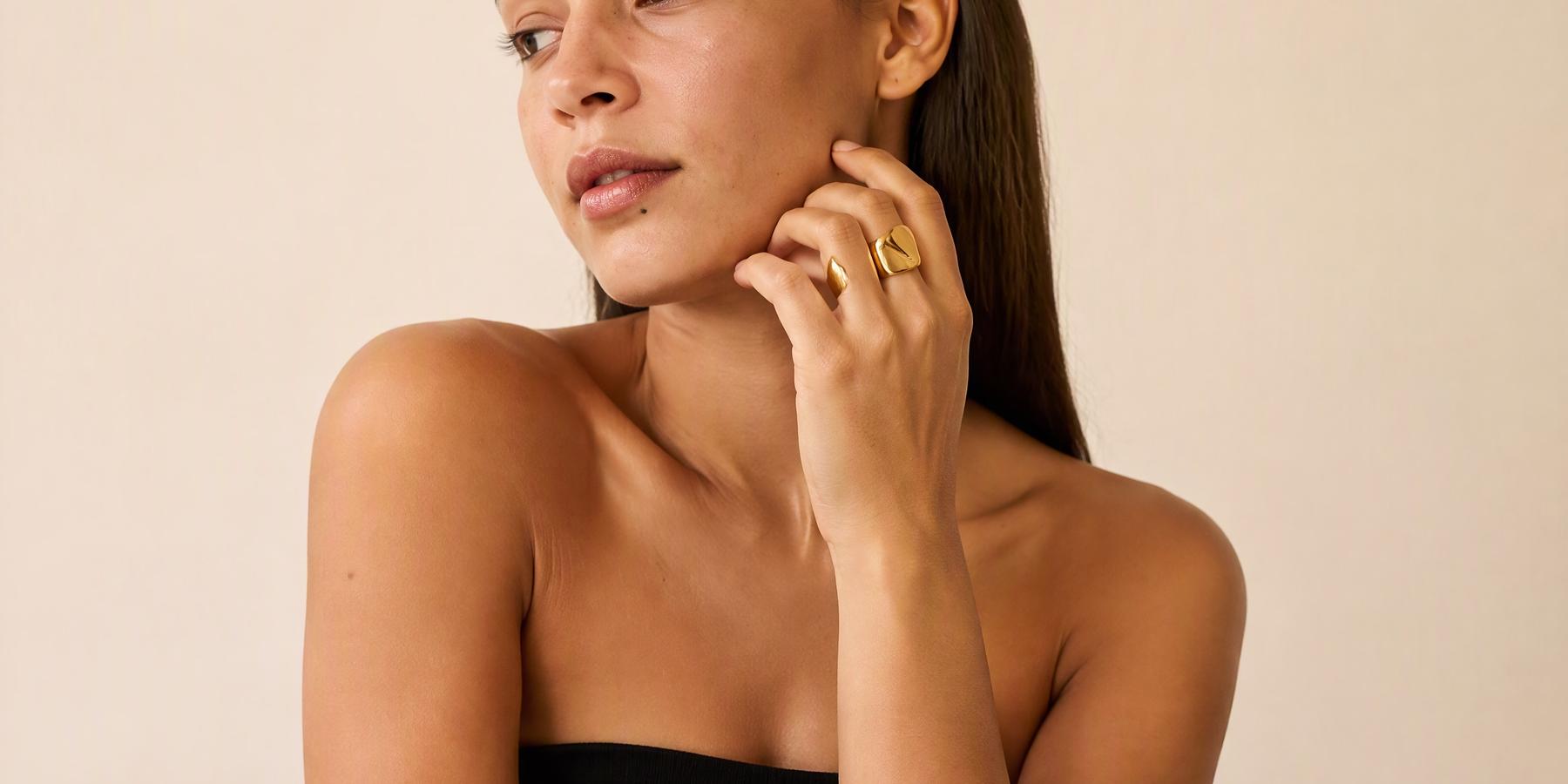 Gold Classic Jewelry Set