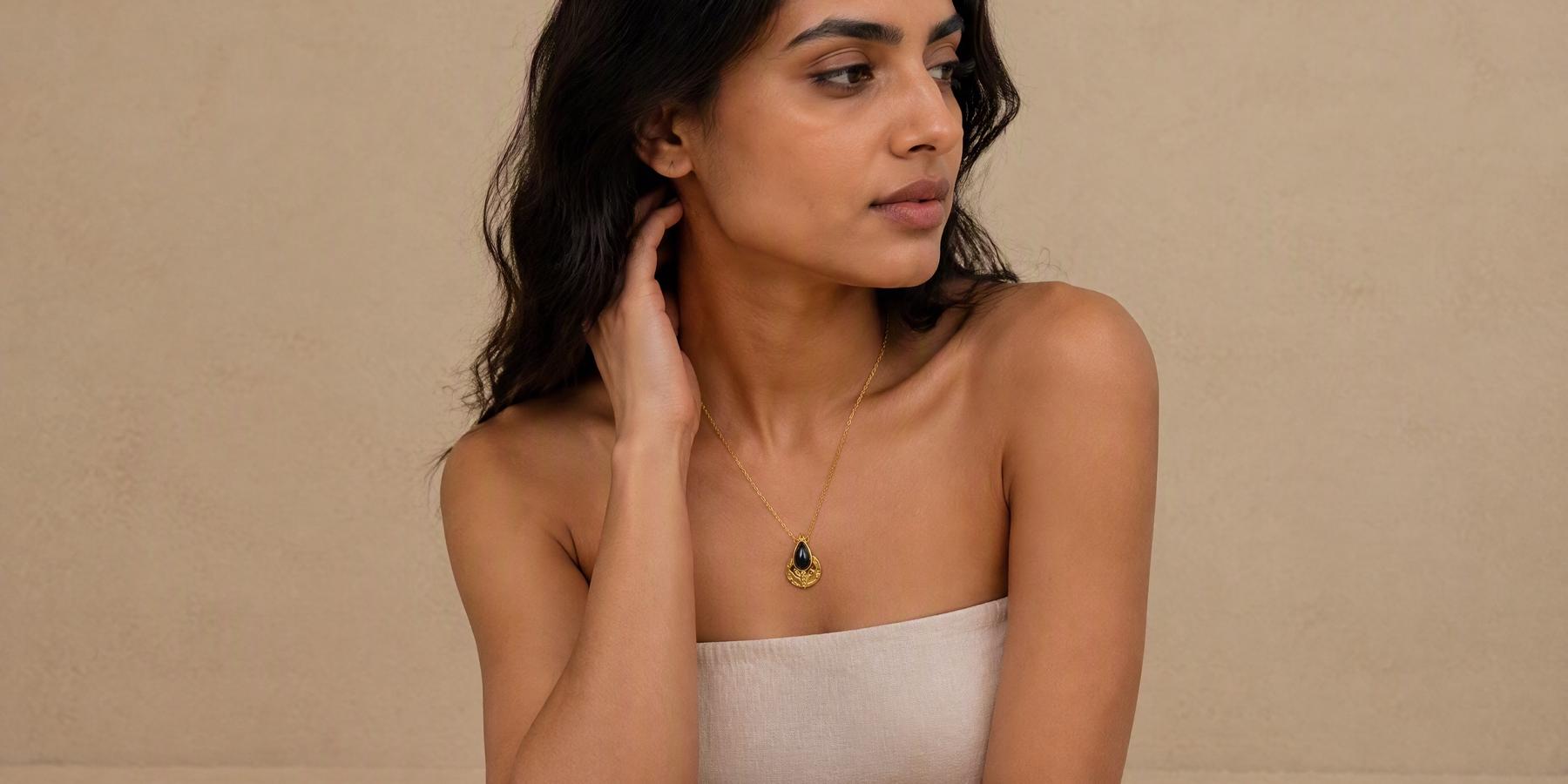 Leaf Branch Pendant Necklace