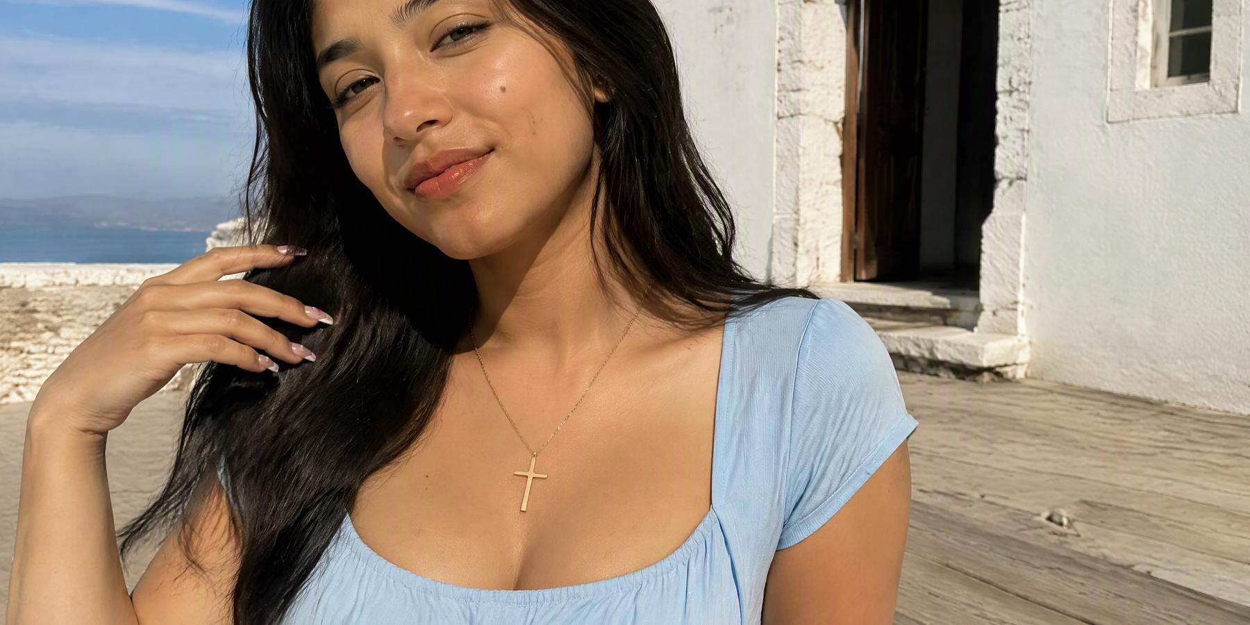 Minimalist Cross Pendant Necklace