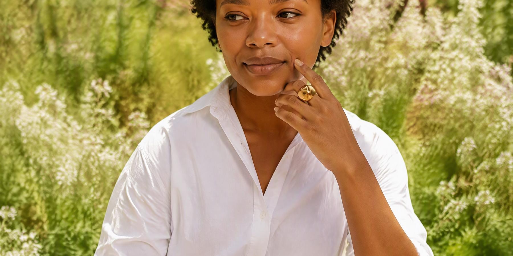 Chunky Geometric Faceted Ring
